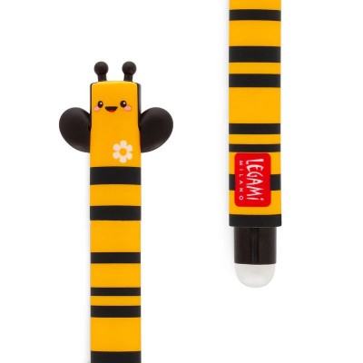 Legami Milano Bee Στυλό Gel 0.7mm Κίτρινο με Μαύρο Μελάνι Erasable EP0029