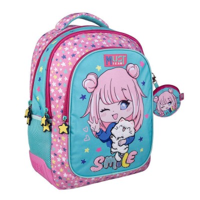 Must Σχολική Τσάντα Πλάτης Δημοτικού Πολύχρωμη