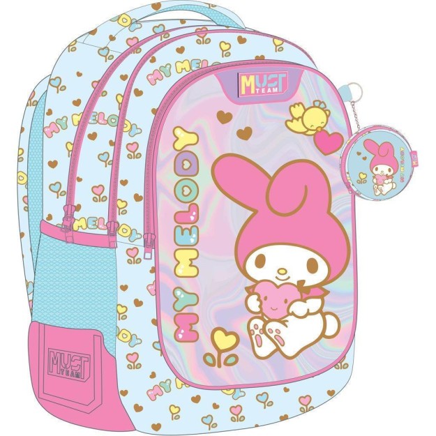 My Melody Σχολική Τσάντα Πλάτης Δημοτικού Γαλάζια