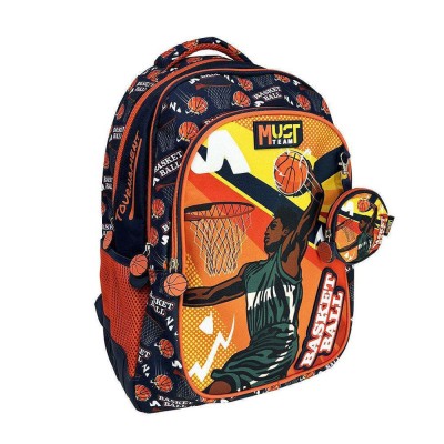 Τσαντα Πλατης Must Team 32χ18χ43 3θηκες Basketball Tournament