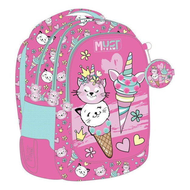 Τσάντα Πλάτης Δημοτικού Must Ice Cream Παγωτό 3 Θέσεων 000586285