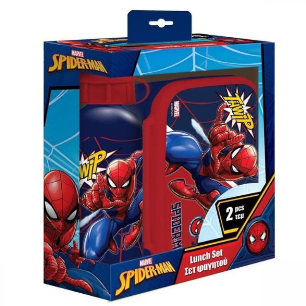 Must Πλαστικό Παιδικό Σετ Φαγητού Spiderman 0.8lt 000508538