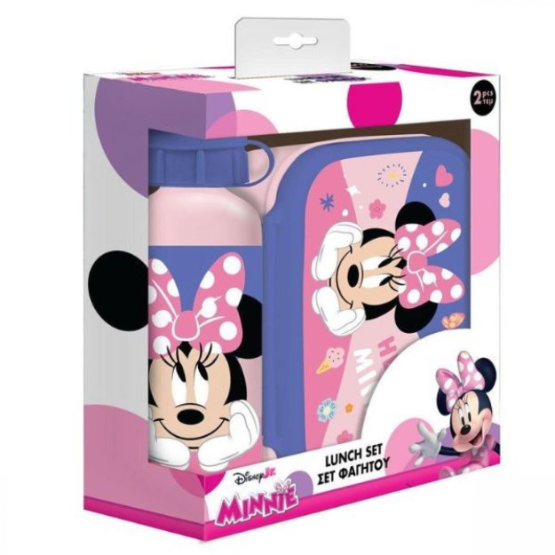 Διακάκης Πλαστικό Παιδικό Σετ Φαγητού Minnie 0.8lt 22 x 8εκ. 000564931