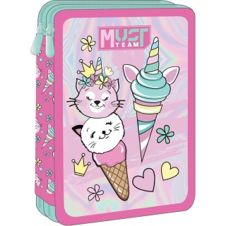 Κασετινα Διπλη Γεματη Must Team 15x5x21 Ice Cream