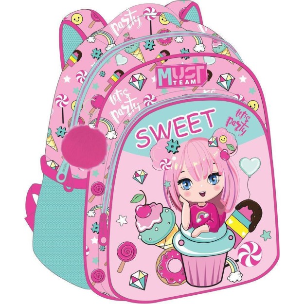 Must Σχολική Τσάντα Πλάτης Νηπιαγωγείου Ροζ 8lt 000586291