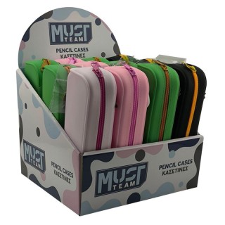 Must Κασετίνα από Σιλικόνη Βαρελάκι με 1 Θήκη (Διάφορα Σχέδια/Χρώματα) 000586139