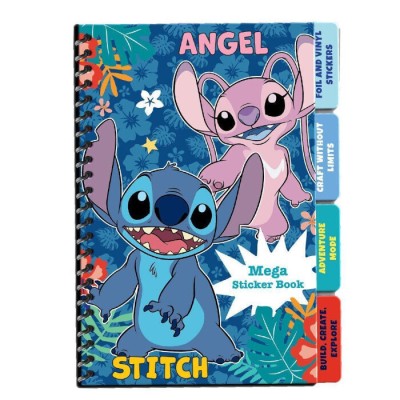 Διακάκης Παιδικό Σημειωματάριο Σπιράλ Stitch & Angel με Αυτοκόλλητα 000564653