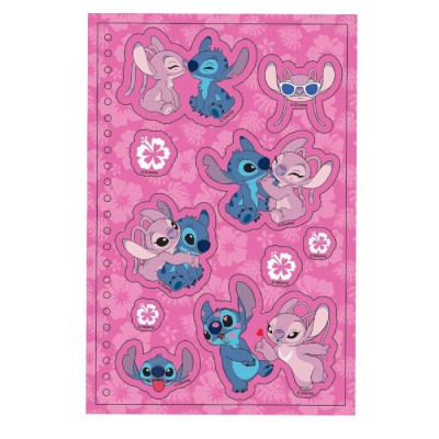 Διακάκης Παιδικό Σημειωματάριο Σπιράλ Stitch & Angel με Αυτοκόλλητα 000564653