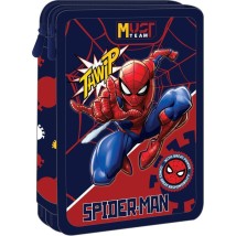 Κασετίνα Διπλή Γεμάτη 15x5x21 Spiderman