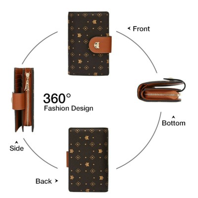 Foxer 230046F Μικρό Δερμάτινο Γυναικείο Πορτοφόλι Καφέ 230046F