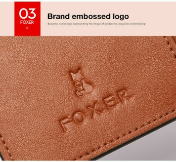 Foxer 230046F Μικρό Δερμάτινο Γυναικείο Πορτοφόλι Καφέ 230046F