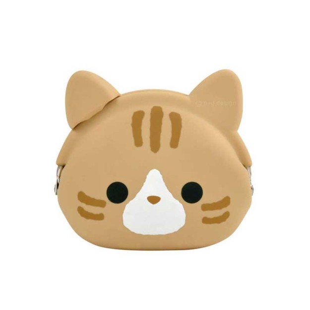 Γατάκι Παιδικό Πορτοφόλι Κερμάτων με Clasp για Κορίτσι Καφέ 20112