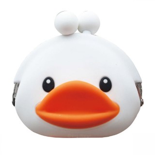 Παπάκι Παιδικό Πορτοφόλι Κερμάτων με Clasp για Κορίτσι Λευκό 20104