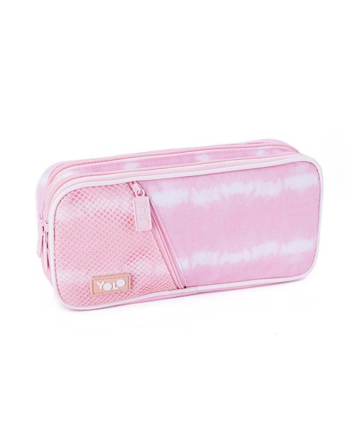 Κασετινα 3 Θηκες Tie Dye Pink Yolo 90108