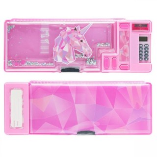 Παιδική Ρετρό Plus Water Κασετίνα Κομπιουτεράκι Sparkling Unicorn 26x9x3cm Yolo