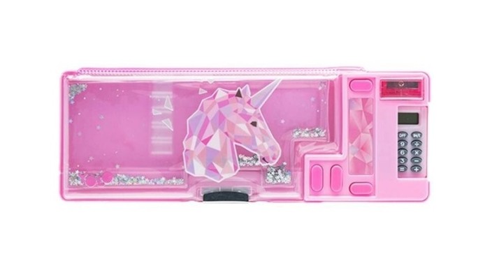 Παιδική Ρετρό Plus Water Κασετίνα Κομπιουτεράκι Sparkling Unicorn 26x9x3cm Yolo