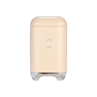 ESTIA ΔΟΧΕΙΟ ΓΙΑ ΚΑΦΕ EPOQUE ΜΕΤΑΛΛΙΚΟ 11x18.8cm ΚΡΕΜ