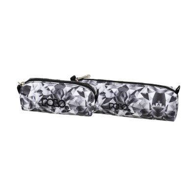 Polo Original Wallet Κασετίνα Βαρελάκι με 1 Θήκη Άσπρο/Μαύρο 9-37-006-8336