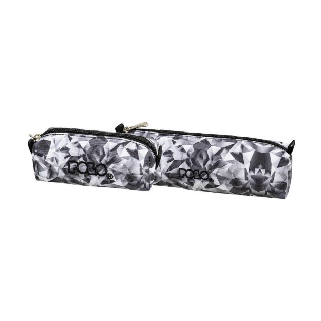 Polo Original Wallet Κασετίνα Βαρελάκι με 1 Θήκη Άσπρο/Μαύρο 9-37-006-8336