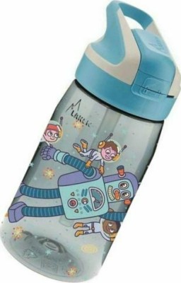 Laken Παιδικό Παγούρι Πλαστικό με Καλαμάκι Μπλε 450ml LTNSSP