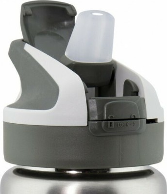 Laken Παιδικό Παγούρι Πλαστικό με Καλαμάκι Μπλε 450ml LTNSSP