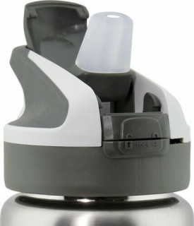 Laken Παιδικό Παγούρι Πλαστικό με Καλαμάκι Μπλε 450ml LTNSSP