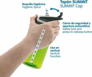 Laken Παιδικό Παγούρι Πλαστικό με Καλαμάκι Μπλε 450ml LTNSSP