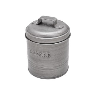 ESTIA ΔΟΧΕΙΟ ΚΑΦΕ ΜΕΤΑΛΛΙΚΟ 11x11x14cm ΜΕ ΑΕΡΟΣΤΕΓΕΣ ΚΑΠΑΚΙ