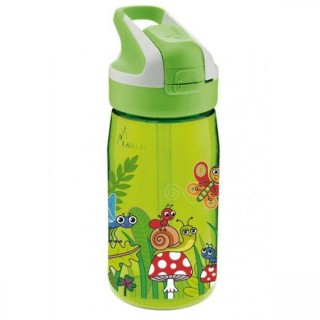 Παιδικό Παγούρι Πλαστικό με Καλαμάκι Πράσινο 450ml
