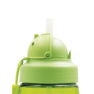 Παιδικό Παγούρι Πλαστικό με Καλαμάκι Πράσινο 450ml