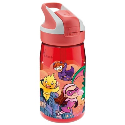 Laken Παιδικό Παγούρι Πλαστικό με Καλαμάκι Super Heroes Tritan 450ml LTNSSH