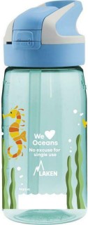 Laken Παιδικό Παγούρι Πλαστικό με Καλαμάκι Γαλάζιο 450ml GTNSC