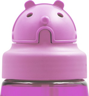 Laken Παιδικό Παγούρι Μονόκερος Πλαστικό με Καλαμάκι Ροζ 450ml OBYJU