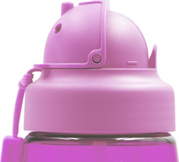 Laken Παιδικό Παγούρι Μονόκερος Πλαστικό με Καλαμάκι Ροζ 450ml OBYJU