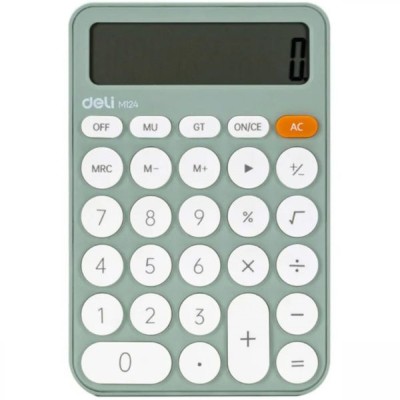 Deli Αριθμομηχανή 338944 12 Ψηφίων σε Πράσινο Χρώμα
