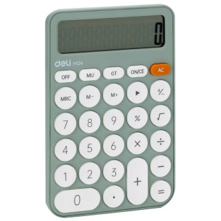 Deli Αριθμομηχανή 338944 12 Ψηφίων σε Πράσινο Χρώμα