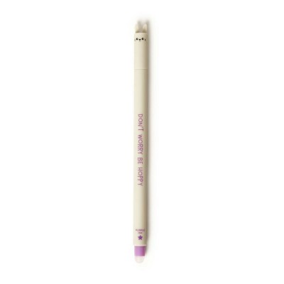 Legami Milano Bunny Στυλό Gel 0.7mm Μπεζ με Μωβ Μελάνι Erasable EP0011
