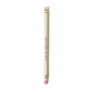 Legami Milano Bunny Στυλό Gel 0.7mm Μπεζ με Μωβ Μελάνι Erasable EP0011