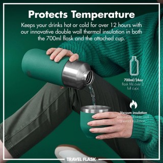 Ion8 Κούπα Θερμός 700ml Luma Green I8FS700GRE