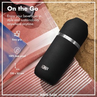 Flask & Κούπα Θερμός 700ml Black