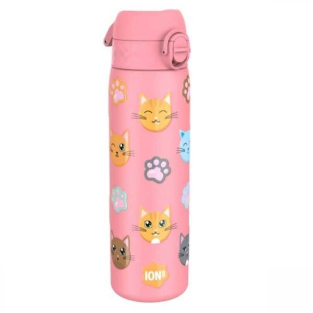 Ion8 Γάτες Παιδικό Παγούρι Θερμός Ανοξείδωτο 500ml I8TS500PRCATS