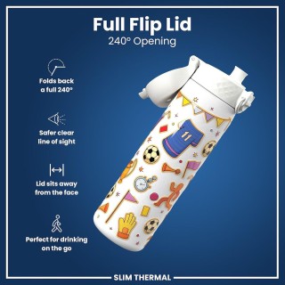 Ion8 Παιδικό Παγούρι Θερμός Ποδόσφαιρο Ανοξείδωτο 500ml I8TS500PIFOOT