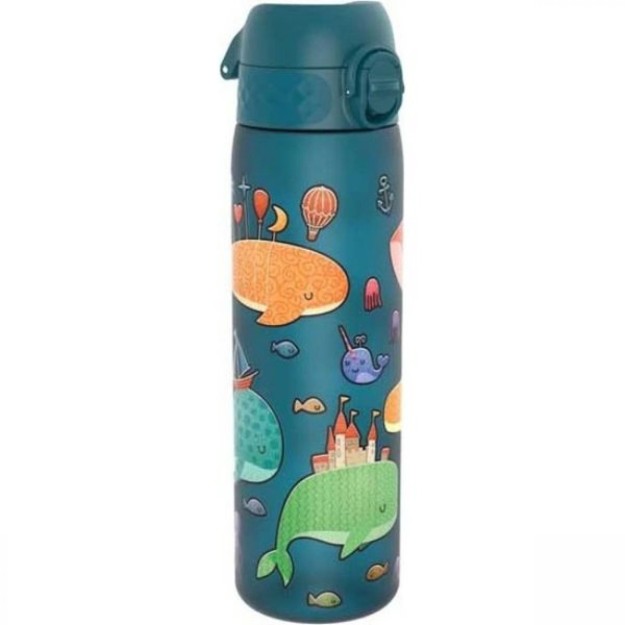 Ion8 Slimkids Παιδικό Παγούρι Πλαστικό Μπλε 500ml (Διάφορα Σχέδια/Χρώματα) I8RF500PTWHALES