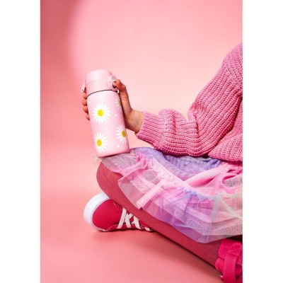 Ion8 Παιδικό Παγούρι Ανοξείδωτο Non Spill Ροζ 400ml I8SS400PPDAISY