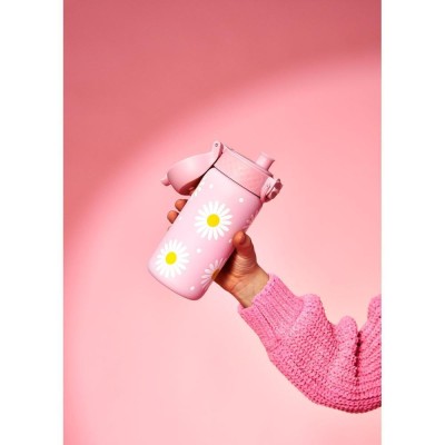 Ion8 Παιδικό Παγούρι Ανοξείδωτο Non Spill Ροζ 400ml I8SS400PPDAISY