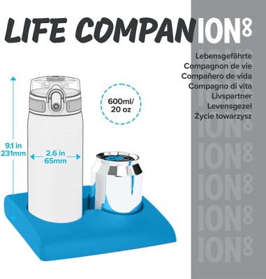 Ion8 Πλαστικό Παγούρι σε Μαύρο χρώμα I8RF500PKCELES2 600ml