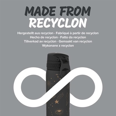 Ion8 Πλαστικό Παγούρι σε Μαύρο χρώμα I8RF500PKCELES2 600ml