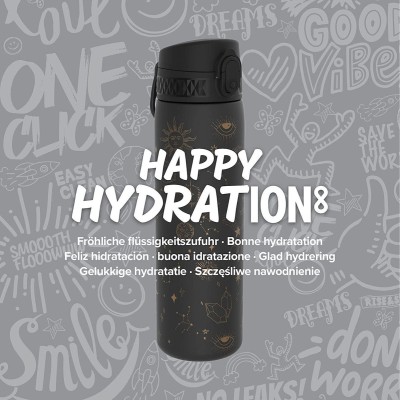 Ion8 Πλαστικό Παγούρι σε Μαύρο χρώμα I8RF500PKCELES2 600ml