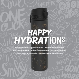 Ion8 Πλαστικό Παγούρι σε Μαύρο χρώμα I8RF500PKCELES2 600ml