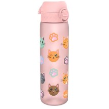 Ion8 Πλαστικό Παγούρι Slim Cats σε Ροζ χρώμα I8RF500PRCATS 600ml